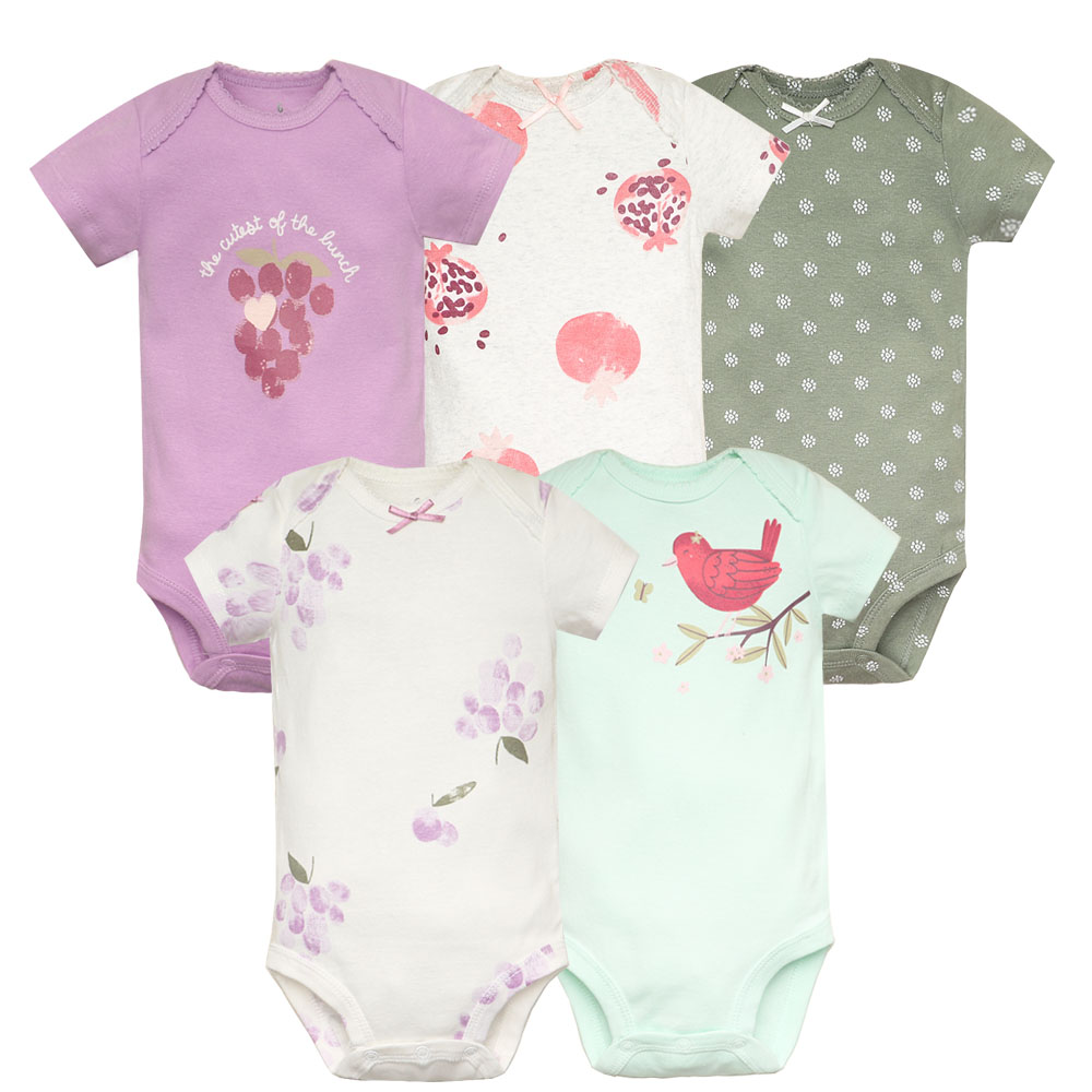 Baby Clothing Dividers - 5 buah/lot Bodysuit bayi Fashion pakaian