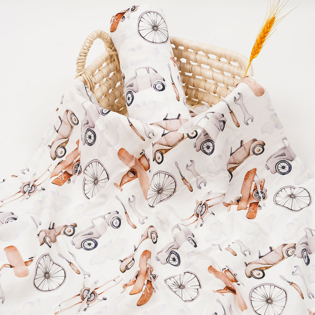 Baby Clothing Organic Cotton - Elinfant Selimut Bedung Katun Bambu Cetak