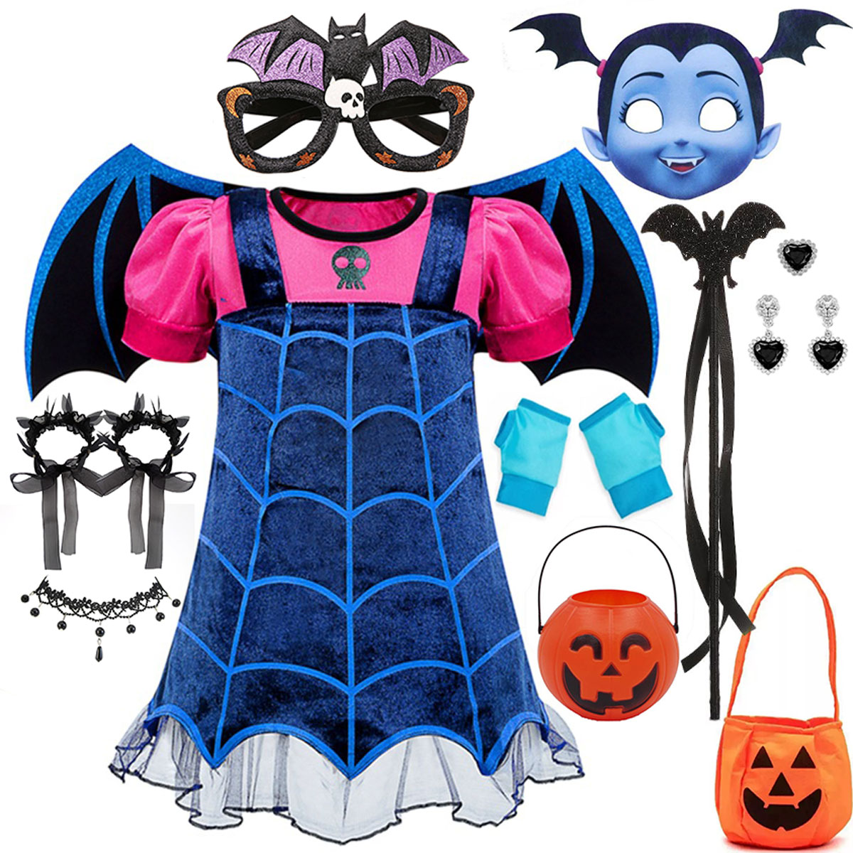 Baby Clothing Europe - 2026 Gaun Halloween Anak Perempuan Kostum