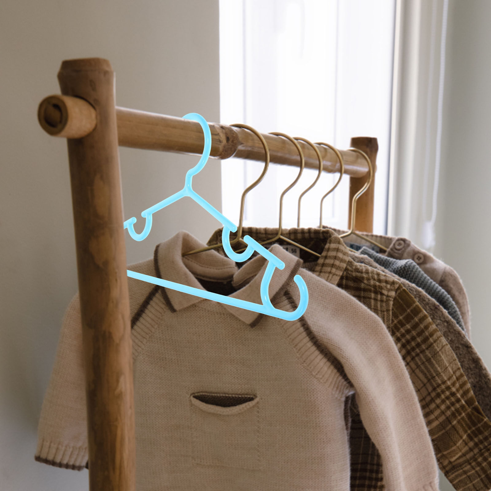 Baby Clothing Rack - 10 Buah Gantungan Baju Bayi Plastik