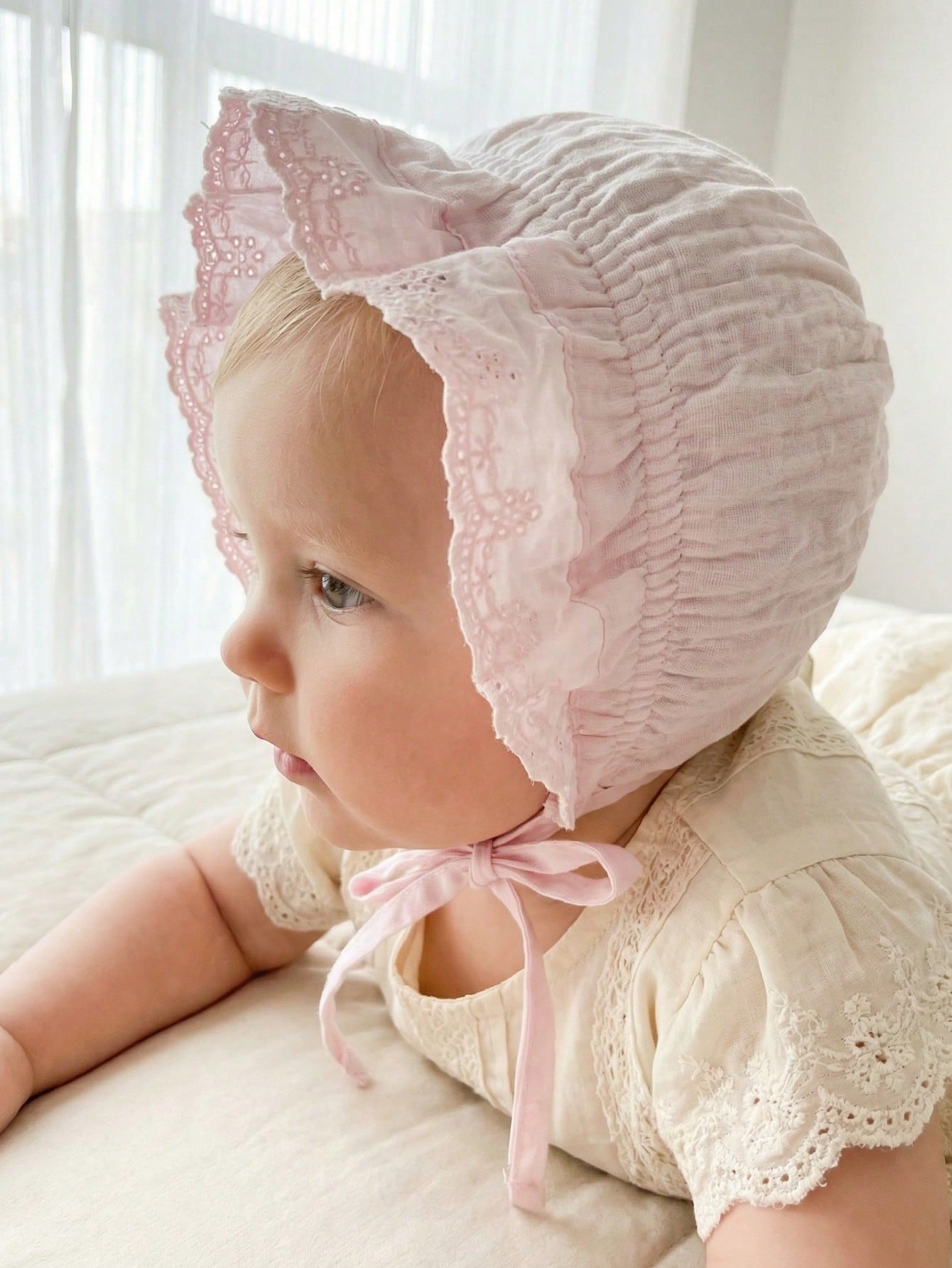 1 Buah Topi Bayi Renda Bunga A - Baby Hat Beanie ulasan dan harga