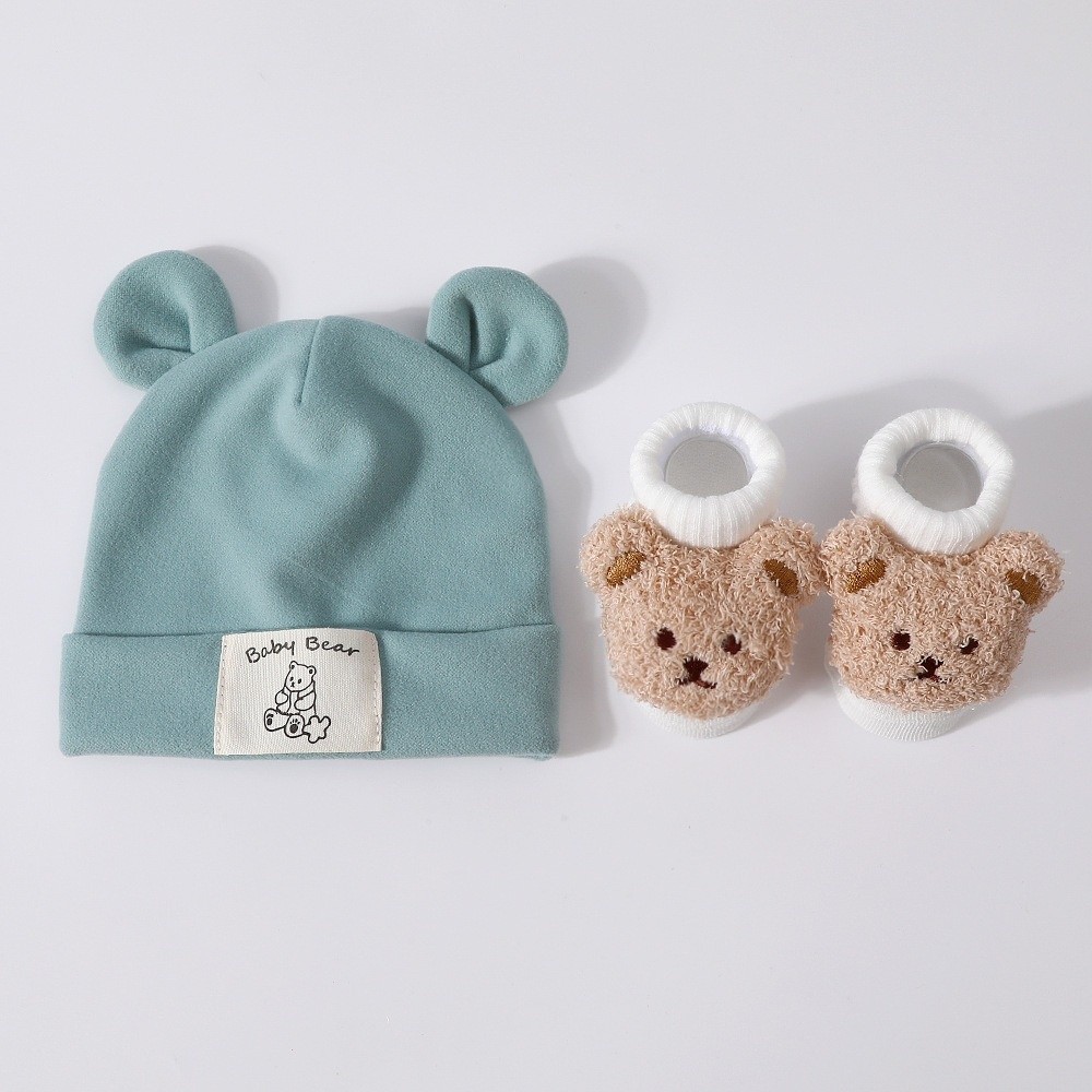 2 Buah/Set Set Kaus Kaki Topi  - Baby Hat Beanie ulasan dan harga