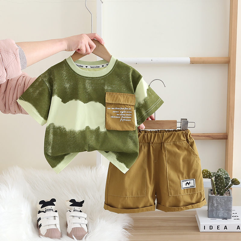 Baju Musim Panas Bayi Laki-lak - Baby Clothing Drawing ulasan dan harga